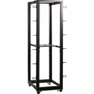 Depth adjustable four post rack